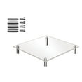 thumbnail image 1 of Pedty Clear Acrylic Cake Display Stand Square Metal Support Shelf, 1 of 5