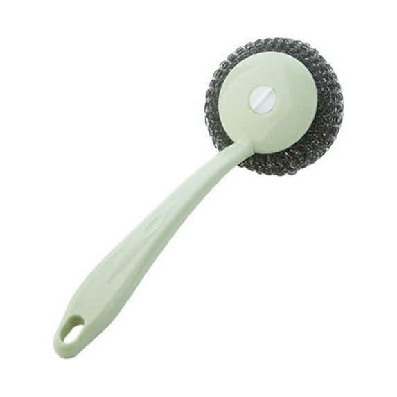 Pedty Clearance Kitchen Cleaning Stainless Steel Sponge with Handle Scouring Pad Brush Steel Wool Scrubber Stainless Steel Scourers By Scrub It - Steel Wool Scrubber Pad Used for Dishes, Pots, Pans,
