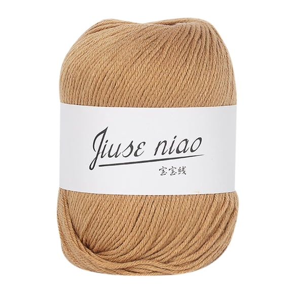 Pedty Crochet Yarn,Handmade Crochet Supplies,1Pc 50G Chunky Colorful Hand Knitting Baby Milk Cotton Crochet Knitwear Wool F,Diy Knitting Diy,1Pc Milk Cotton Yarn