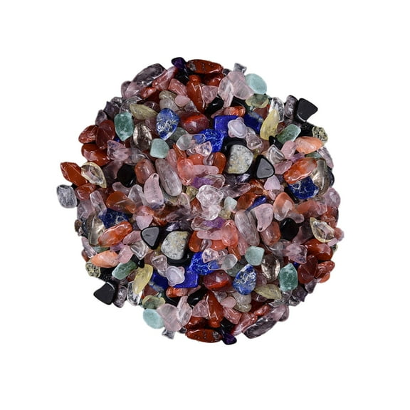 Pedty Decorative Stones 100G 5~7Mm Natural Mixed Quartz Crystal Stone Rock Gravel Specimens Tank Decor Natural Stones and Minerals Crystal