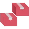 thumbnail image 1 of Pedty Folder X10,Plastic Envelopes 10 Pack A4 Letter Size Plastic File Folder with Label Pocket Plastic Envelopes with Snap Closure Plastic File Folders Plastic Envelopes for Documents, 1 of 9