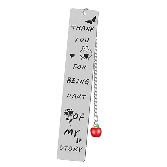 Pedty Graduation Teacher Gift,Engraved Bookmark,Teacher Appreciation Bookmark Metal Thank Graduation Teacher Gifts Classic Bookmark with Pendant Graduation End Of Year Teacher Presents for Women Men