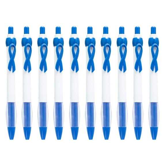 Pedty Pen,10 Pcs Ribbon Retractable Gel Roller Pen Breast Cancer Awareness Ribbon Pen Point Breast Cancer Pens Plastic Gel Ballpoint Pens for Women Gift 10Ml,10*Pen