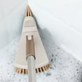 thumbnail image 1 of Pedty Shower Cleaning Brush,Long Handle Scrub Cleaning Brush,1Pc,Triangular Floor Brush Long Handle Hard Bristle Brush Corner Gap Brush Tile Floor Brush Bathroom Cleaning Toilet Brush Floor Brush Blue, 1 of 4