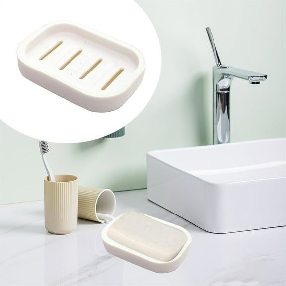 Pedty Soap Holder,Soap Dish,Soap Box without Punching Double Drain Bathroom Storage Laundry Soap Box Toilet Soap Dish Bathroom Soap Bowl White,Soap Box with Removable Draining Layer Soap Container