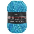 thumbnail image 1 of Pedty Soft Classic Multi Ombre Yarn By Loops & Threads - Yarn for Knitting Crochet Yarn 1Pc Chunky Colorful Hand Knitting Milk Cotton Knitting Crochet Blended Cotton E, 1 of 2