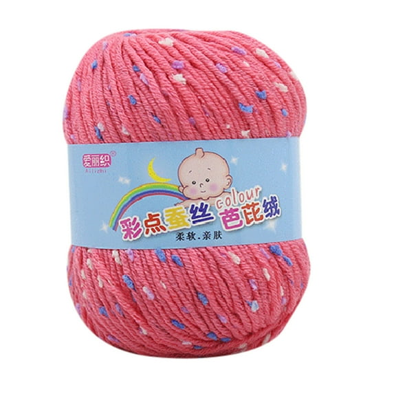 Pedty Soft Classic Multi Ombre Yarn By Loops & Threads - Yarn for Knitting,Crochet Yarn,50G Hand Knitting Knicker Yarn Crochet Soft Scarf Sweater Hat Knitwear Wool E