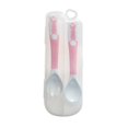 thumbnail image 1 of Pedty Spork 2Pc Storage Box 1Pc,Baby Spoon And Fork Set With Bendable Head For Feeding And Training Bullet, 1 of 3