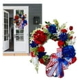 thumbnail image 1 of Pedty Spring Wreaths,Wreath for Front Door,4Th of July Wreaths for Front Door Patriotic Wreath Independence Day American Flag Home Porch Indoor Outdoor Decoration,Independence Day Hanging Decoration, 1 of 8