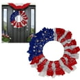 thumbnail image 1 of Pedty Spring Wreaths,Wreath for Front Door,Independence Day Wreaths Patriotic Wreath Front Door Wreaths Patriotic Garland for 4Th of July Memorial Day Decor,Independence Day Hanging Decoration, 1 of 7