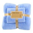 thumbnail image 1 of Pedty Towel High Density Coral Fleece Towel and Bath Towel Two In One Set Soft and Absorbent, 1 of 8
