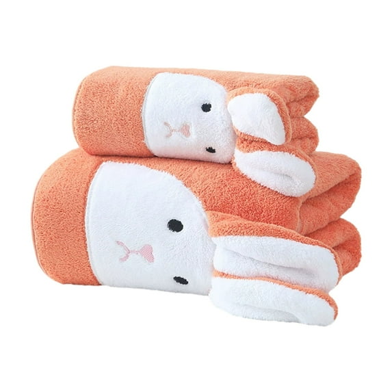 Pedty Towels,Bath Towels,Coral Velvet Towels Easter Embroidered Towels Lovely Soft Family Towels,Towel,Towel X1