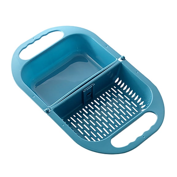 Pedty Vegetable Dehydrator,Collapsible Colander Fruits and Vegetables Drain Basket Adjustable Strainer Over The Sink for Kitchen Drain Strainer Space Saving Rinse Fruits Vegetables