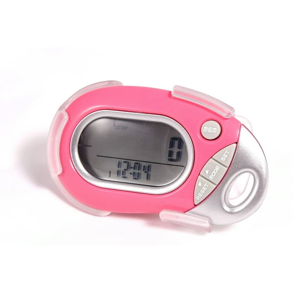 Pedusa PE-771 Tri-Axis Multi-Function Pocket Pedometer and Clip - Pink Pedometers