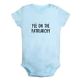 thumbnail image 1 of Pee On The Patriarchy Funny Rompers For Babies, Newborn Baby Unisex Bodysuits, Infant Jumpsuits, Toddler 0-24 Months Kids One-Piece Oufits (Blue, 0-6 Months), 1 of 4