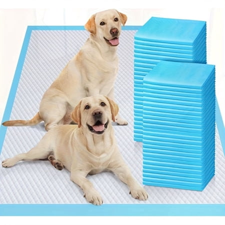 Pee Pads Dog Training 32"x36" 60 Count Extra Large Pad Leak-Proof & Super Absorbent Dog Pee with Quick-Dry Surface for Pet Cats, Rabbits, Dogs