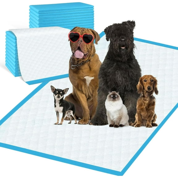 Pee Pads for Dogs & Cats 31"x55" , Puppy Pads Extra Large, Disposable Thicken Pet Training Pads for Doggie Rabbits, Incontinence Underpads Ultra Absorbent & Quick-Dry, Leakproof Potty Pad 40 Count