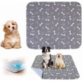 thumbnail image 1 of Pee Pads for Dogs, 2026 New Washable Puppy Pad with Pheromones,Non-Slip Base, Easy to Clean & Reusable (Grey, XS:11.81x11.81inch), 1 of 7