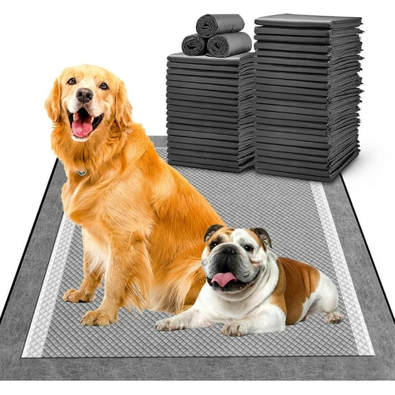Pee Pads for Dogs, Charcoal Puppy Pads, Absorbs Urine, Leak-Proof Wee Wee Pads