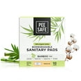 thumbnail image 1 of Pee Safe Organic Cotton Feminine Sanitary Pads, Regular Absorbency, Bamboo Sanitary Pads- Pack of 10, 1 of 8