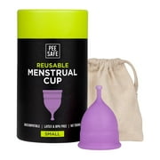 Pee Safe Reusable Menstrual Cup with Medical Grade Silcone for Women - Extra Small Pack of 1