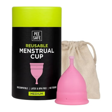 Pee Safe Reusable Menstrual Cup with Medical Grade Silcone for Women - Small (Pack of 1)