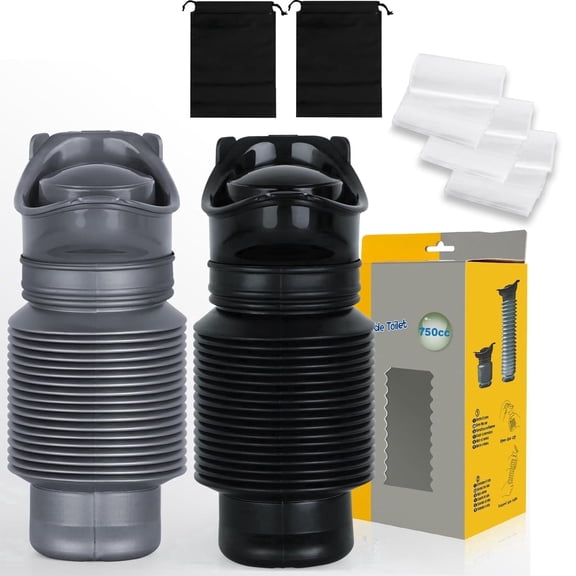 Pee Sport Urinal, Collapsible Urine Bottle, Car Pee Bottle For Men And Women, 750ml, Leakproof, 2-Piece Set Emergency Urinal For Road Trips,Traffic Jams And Camping