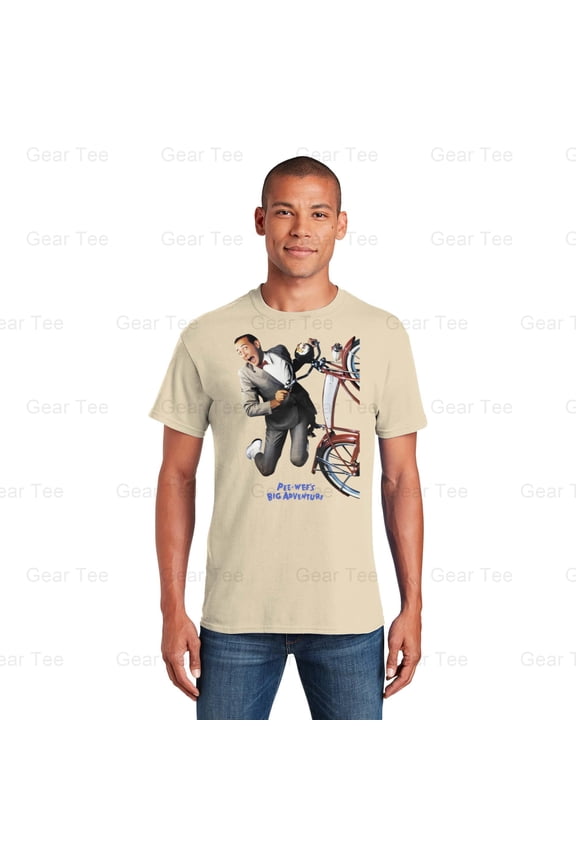 Pee Wee Herman, Big Adventure, Tim Burton, Movie, Comedy, Bike, Alamo, Large Marge T-Shirt Unisex, up to 5XL
