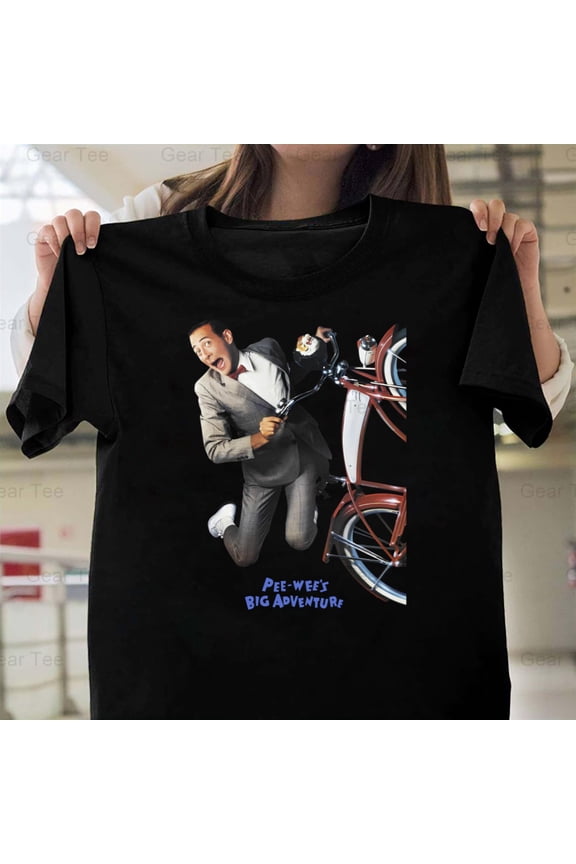 Pee Wee Herman, Big Adventure, Tim Burton, Movie, Comedy, Bike, Alamo, Large Marge T-Shirt Unisex, up to 5XL