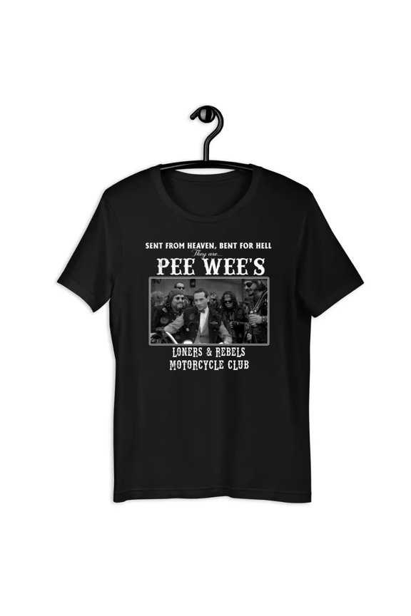 Pee Wee Herman Loners and Rebels Motorcycle Club Graphic Tee Shirt T-Shirt