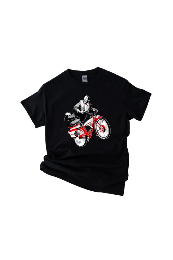 Pee Wee Herman Pee-Wee's Big Adventure The Bike Fan Gift V60835 Unisex T-Shirt, up to 5XL