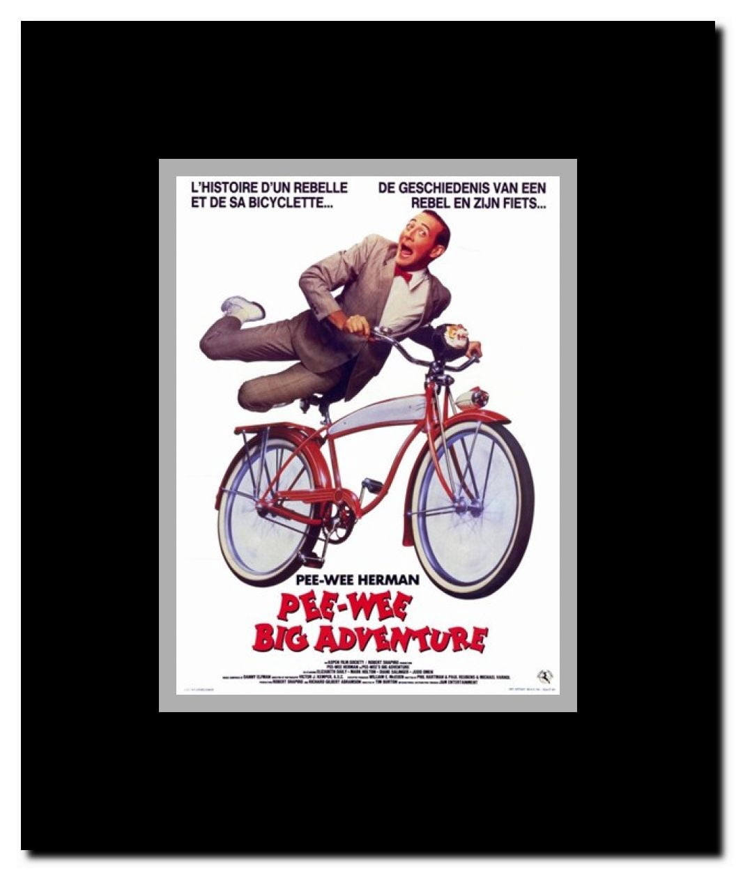 Pee-Wee's Big Adventure Framed Movie Poster