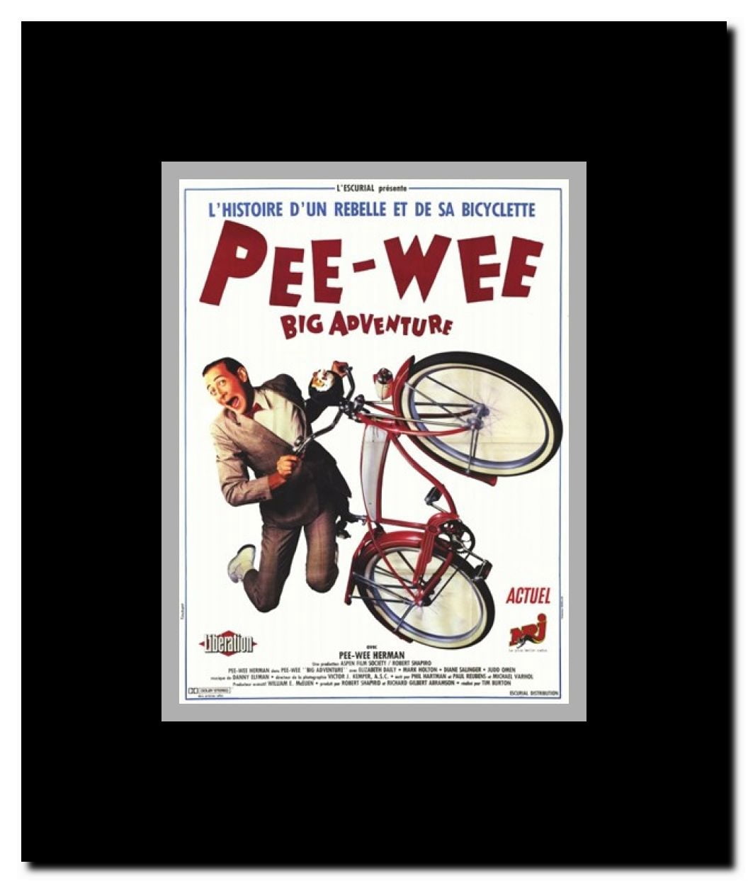 Pee-Wee's Big Adventure Framed Movie Poster
