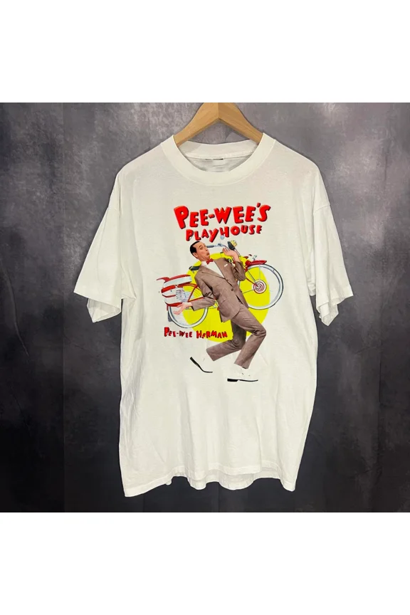 Pee wee herman Pee Wee's Playhouse Fun Unisex Cotton T-Shirt ZA028
