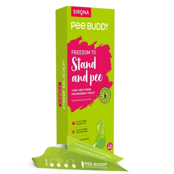 PeeBuddy - Disposable, Portable Female Urination Device for Women - 40 Funnels