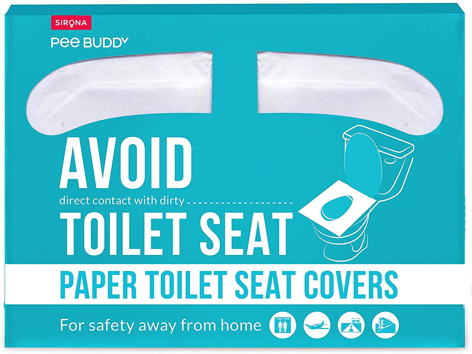PeeBuddy Flushable Toilet Seat Cover 250 Seat Covers