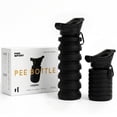 thumbnail image 1 of PeeSport Premium Pee Bottle, Collapsible Silicone Portable Urinal for Men, Women and Kids, 1000ml Leakproof Travel Urinal for Car and Camping, Black, 1 of 8