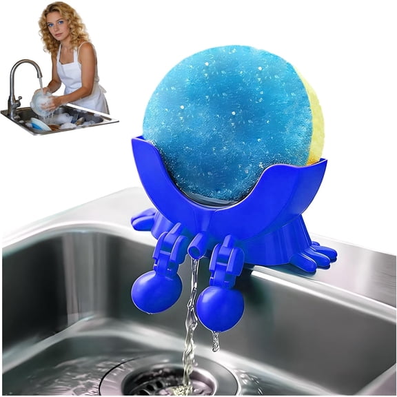 Peeing Scrub Sponge Holder - Funny Sink Sponge Sponges Holder for Kitchen & Bathroom, 3D Printing Auto Draining Organizer, Kitchen Sink Drainer Rack