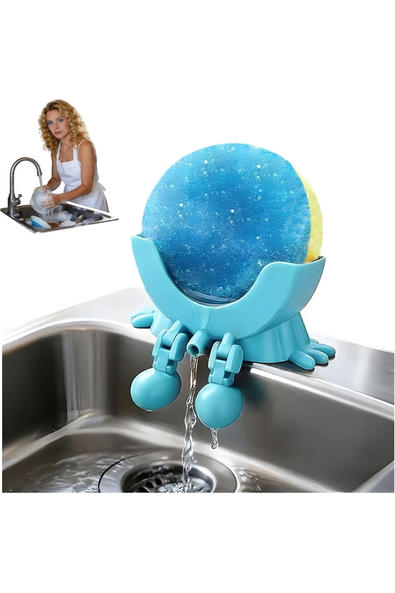 Peeing Scrub Sponge Holder - Funny Sink Sponge Sponges Holder for Kitchen & Bathroom, 3D Printing Auto Draining Organizer, Kitchen Sink Drainer Rack