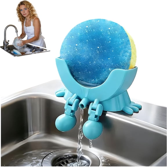 Peeing Scrub Sponge Holder - Funny Sink Sponge Sponges Holder for Kitchen & Bathroom, 3D Printing Auto Draining Organizer, Kitchen Sink Drainer Rack