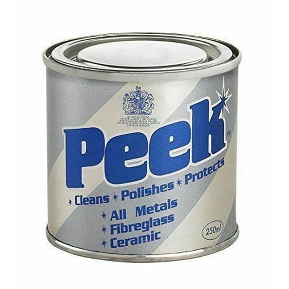 Peek 33700 Metal Polish Tin of Paste 250ML, Clean Polish & Protects All Surfaces