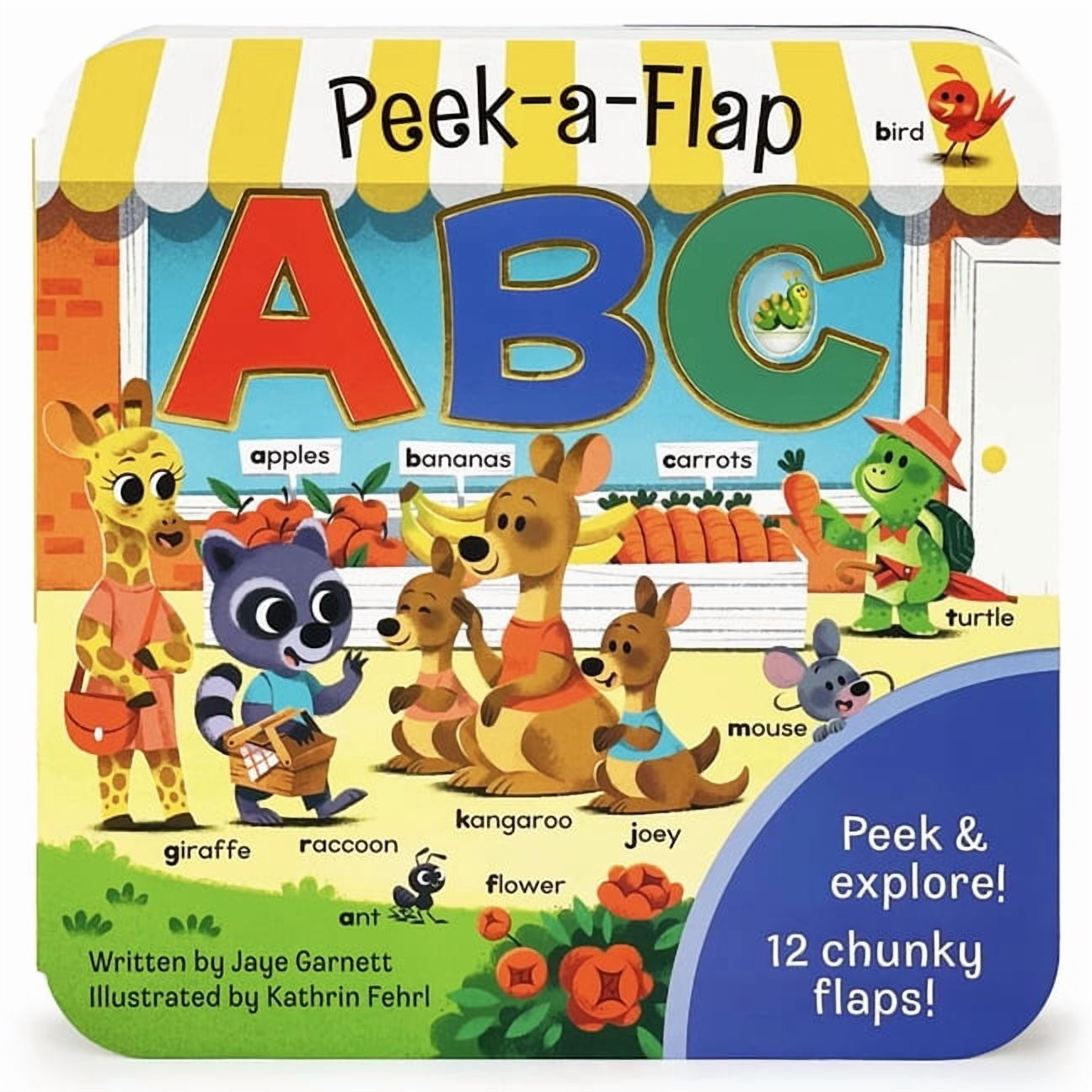 Peek-A-Flap ABC, (Board Book)