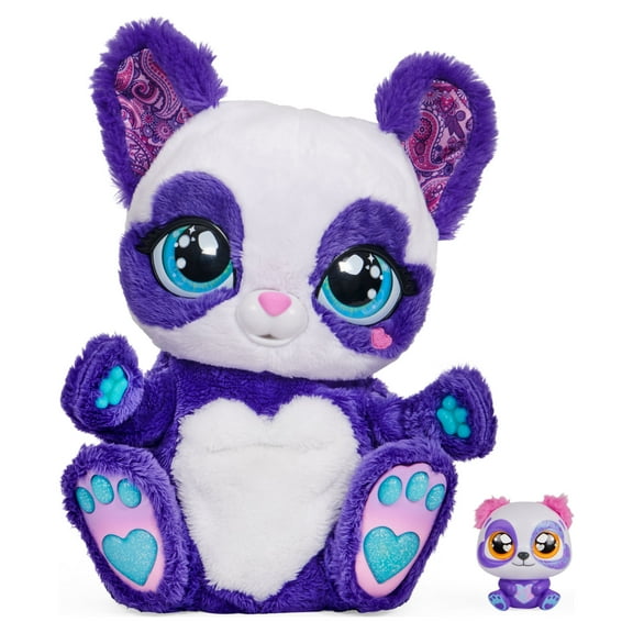 Peek-A-Roo, Interactive Panda-Roo Plush Toy with Mystery Baby
