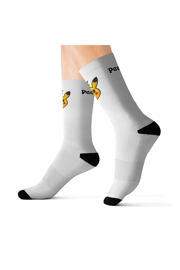 "Peek At U" Sublimation Socks