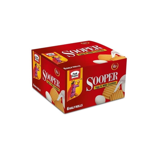 Peek Freans Sooper Biscuits 6 Half Rolls 396g (Pack of 4)