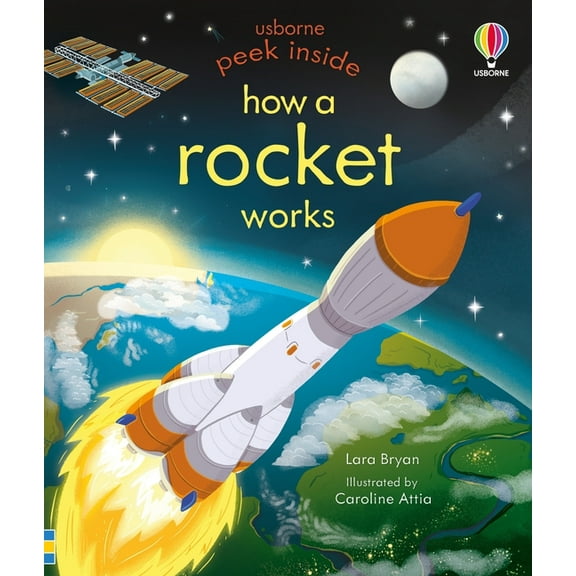 Peek Inside Peek Inside How a Rocket Works, (Board Book)