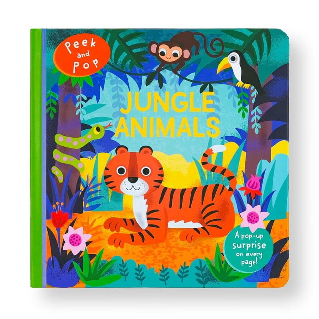 Peek and Pop: Jungle Animals, (Board Book)