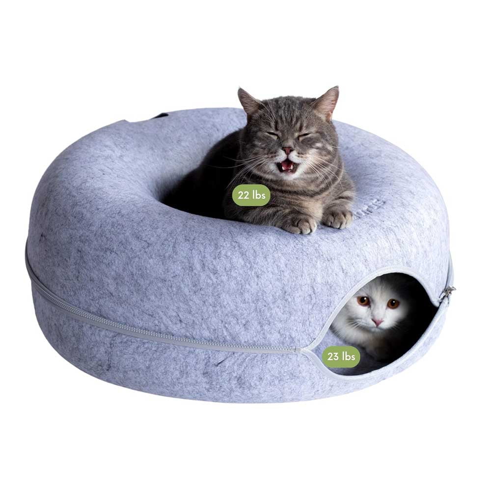 Peekaboo Cat Cave for Multiple & Large Cats Up to 3045 Lbs, Scratch