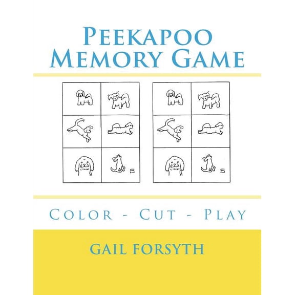 Peekapoo Memory Game: Color - Cut - Play, (Paperback)