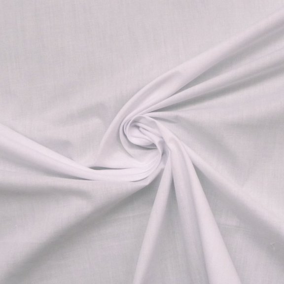 Peekde White Cotton Fabric Apperal 1 Meter Solid Material For Fashion Stitching Dress and Home Décor Craft